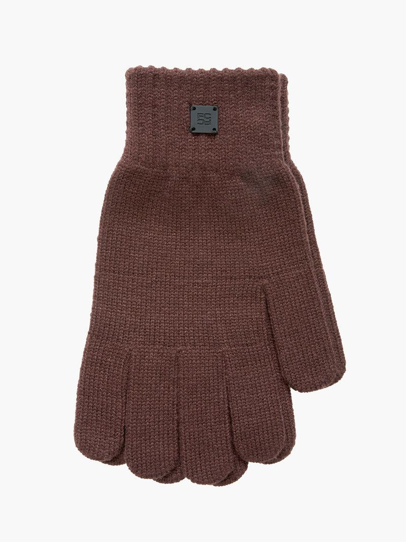 french connection Ribbed Gloves Truffle