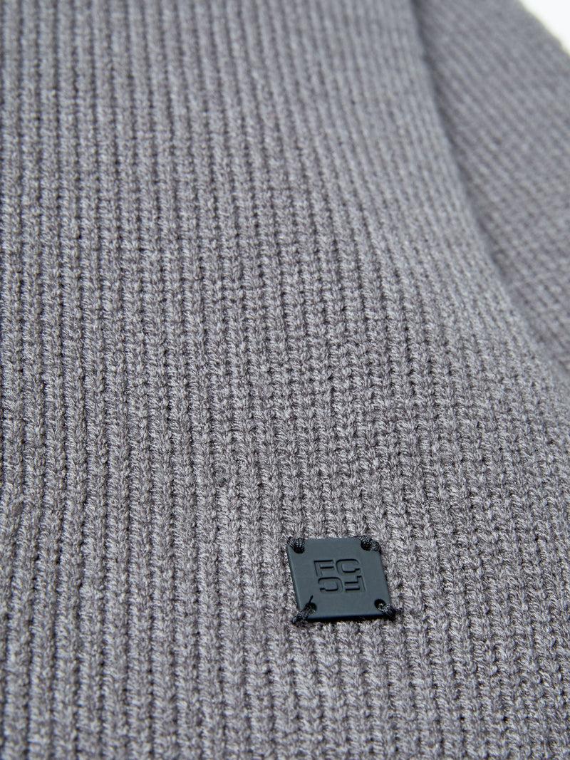 French Connection Ribbed Scarf Dark Grey