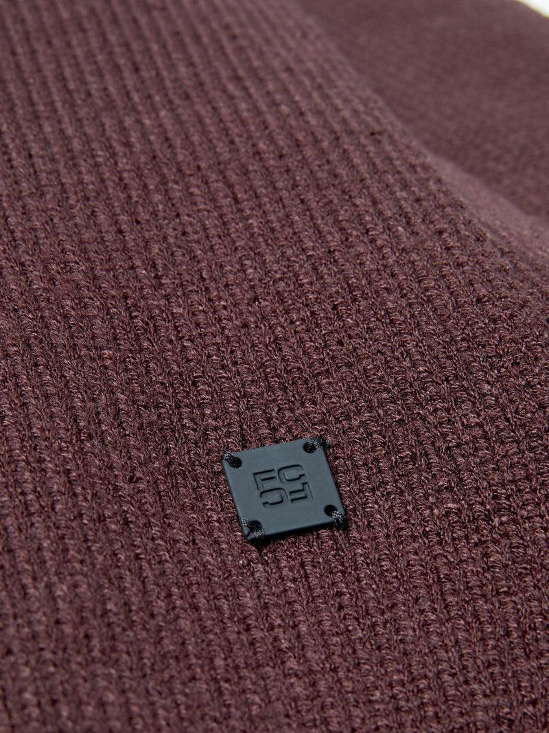 French Connection Ribbed Scarf Truffle