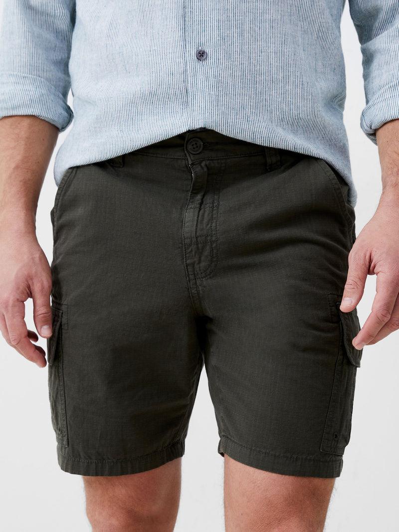 French Connection Ripstop Cargo Shorts Olive
