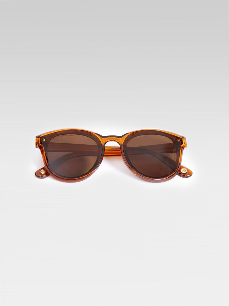 french Connection Round Sunglasses Tan