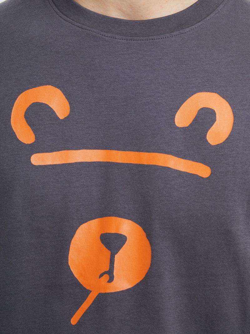 French Connection Shadow Bear T-Shirt Forged Iron