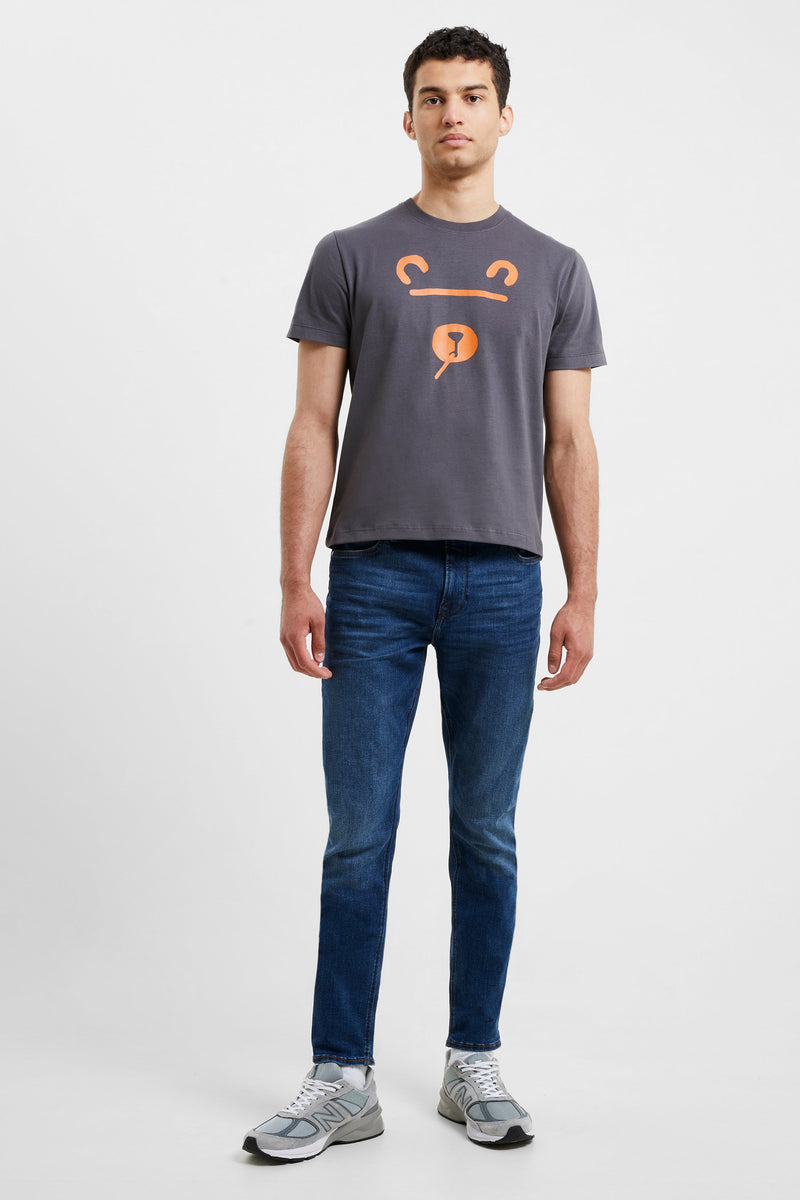 French Connection Shadow Bear T-Shirt Forged Iron