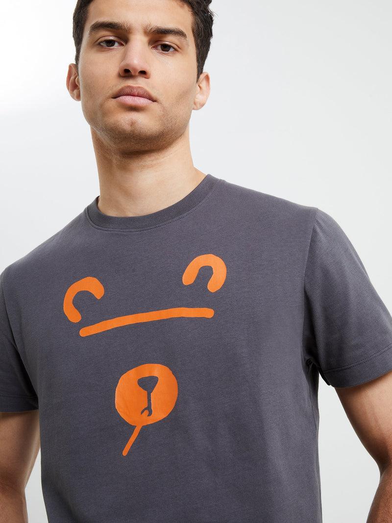 french connection Shadow Bear T-Shirt Forged Iron