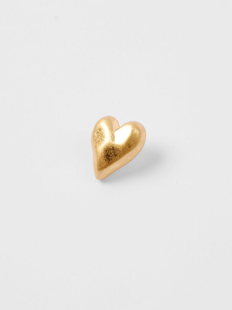 French Connection Small Heart Stud Earrings Gold