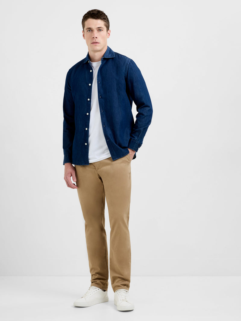 french connection Smart Denim Shirt Navy