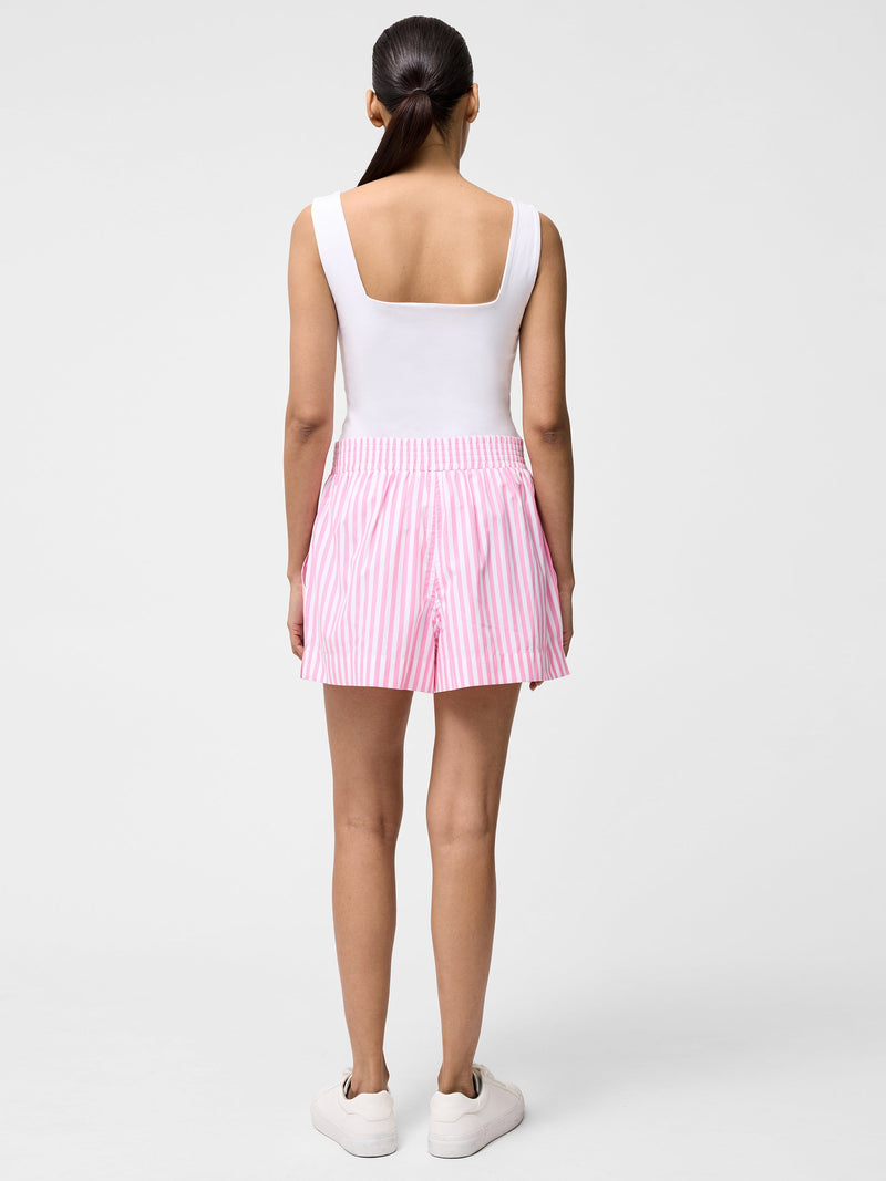 French Connection Square Neck Bodysuit Linen White