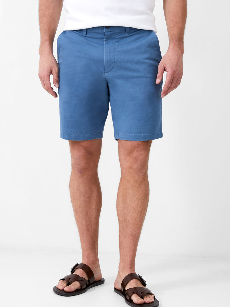 French Connection Stretch Chino Shorts Steel Blue