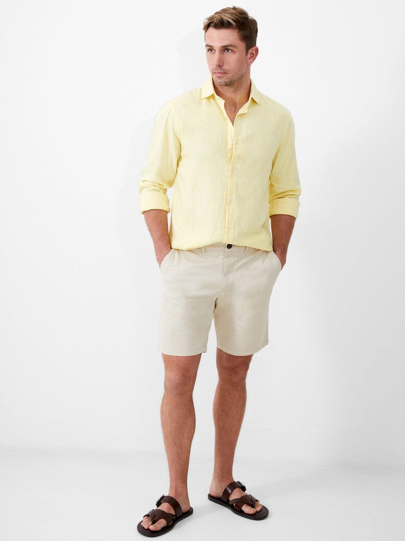french connection Stretch Chino Shorts Stone