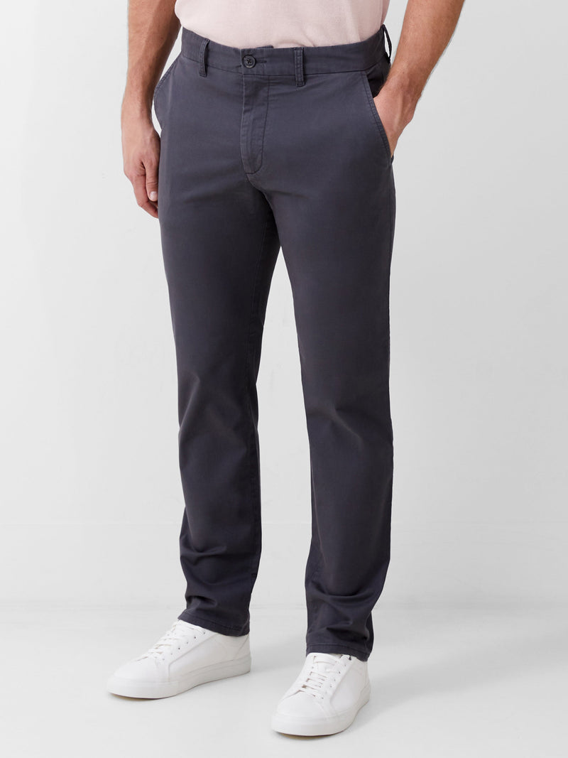 French Connection Stretch Chino Trousers Charcoal