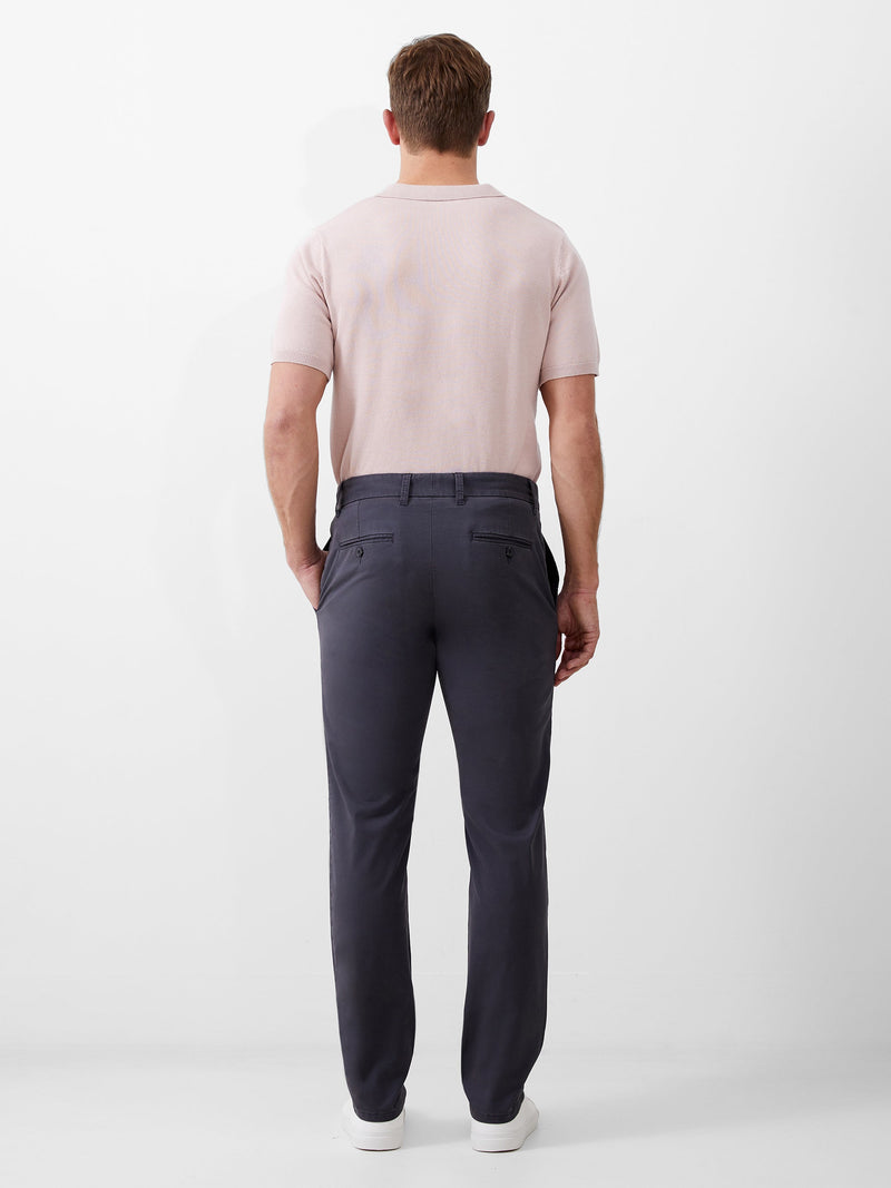 French Connection Stretch Chino Trousers Charcoal