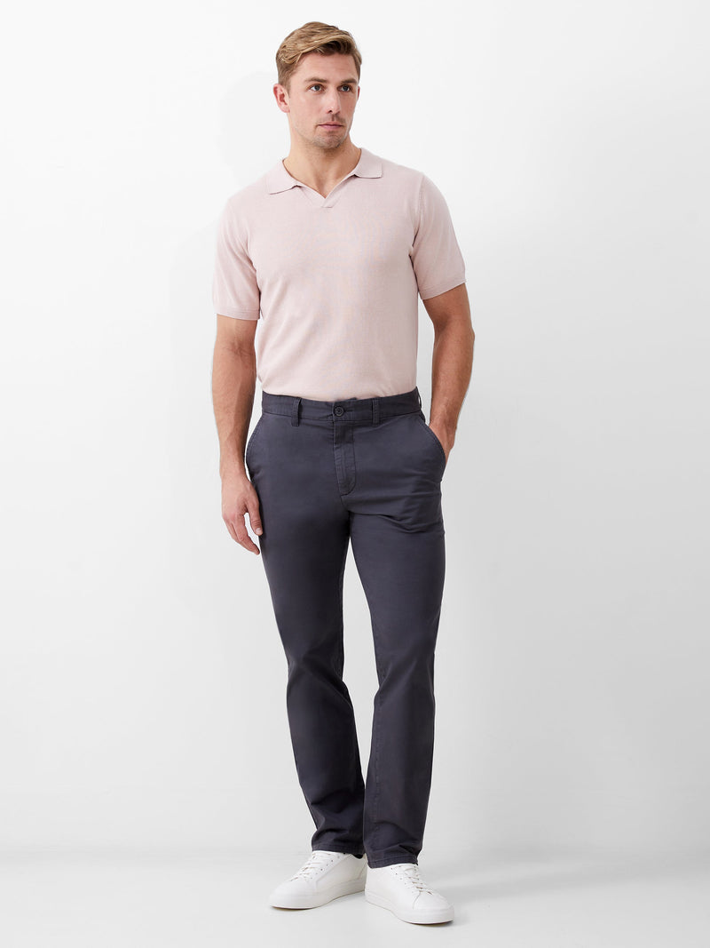 french connection Stretch Chino Trousers Charcoal