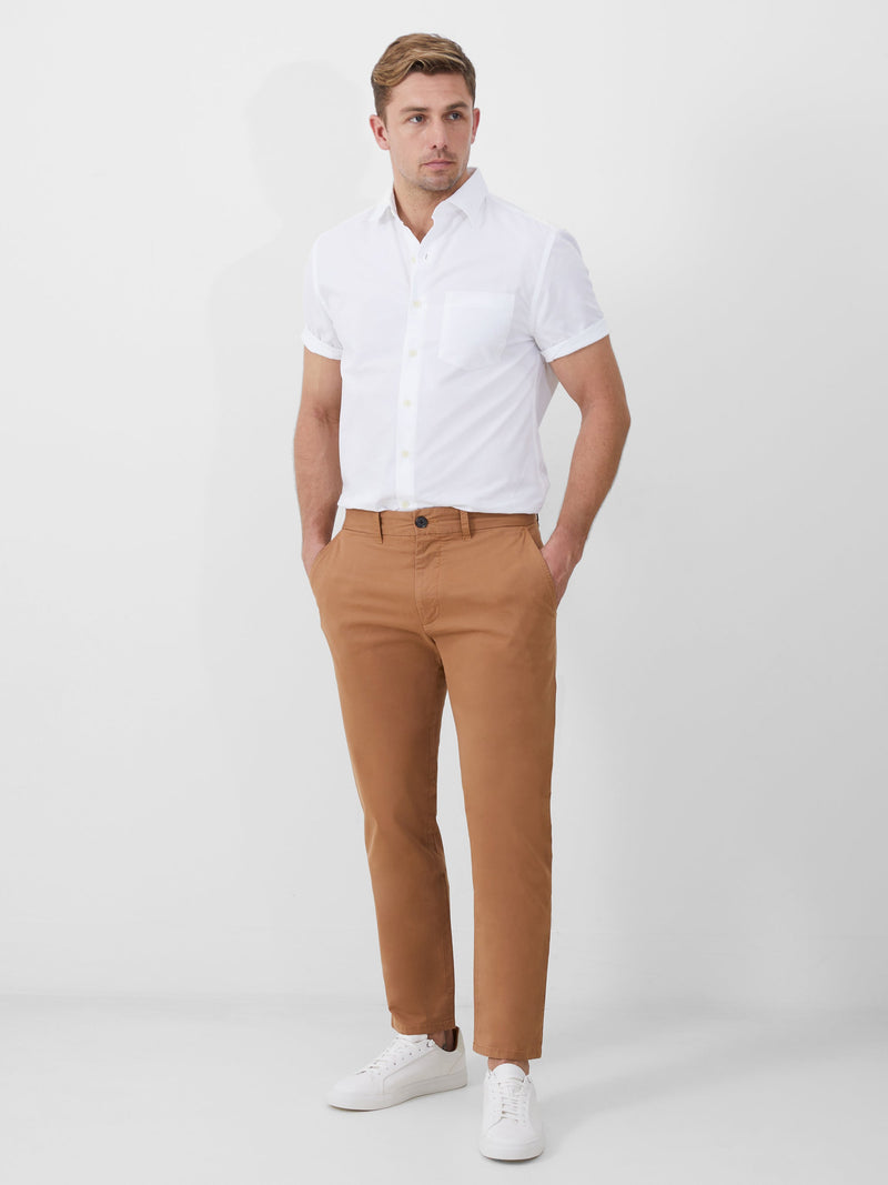 french connection Stretch Chino Trousers Tobacco