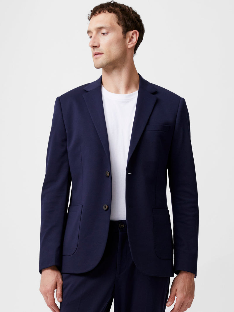 french connection Stretch Knit Suit Jacket Marine