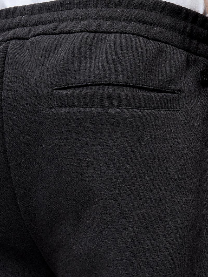 French Connection Stretch Sweat Jog Shorts Black