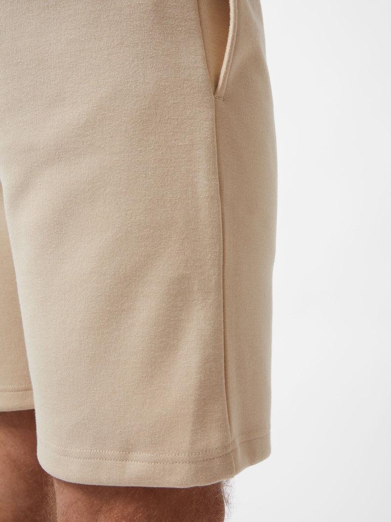 French Connection Stretch Sweat Jog Shorts Sand