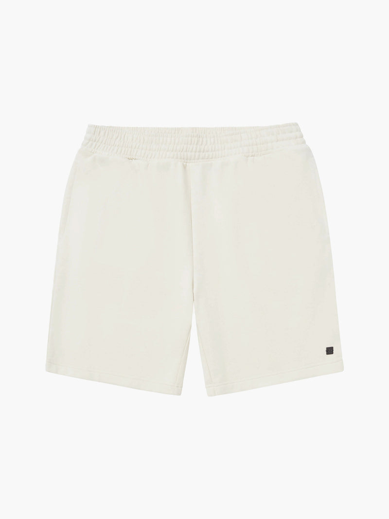 French Connection Sweat Loopback Shorts Ecru