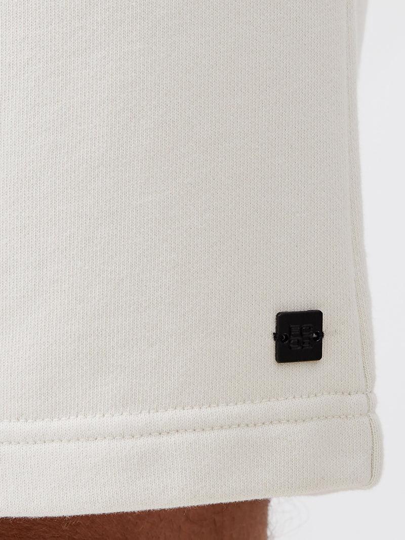 French Connection Sweat Loopback Shorts Ecru