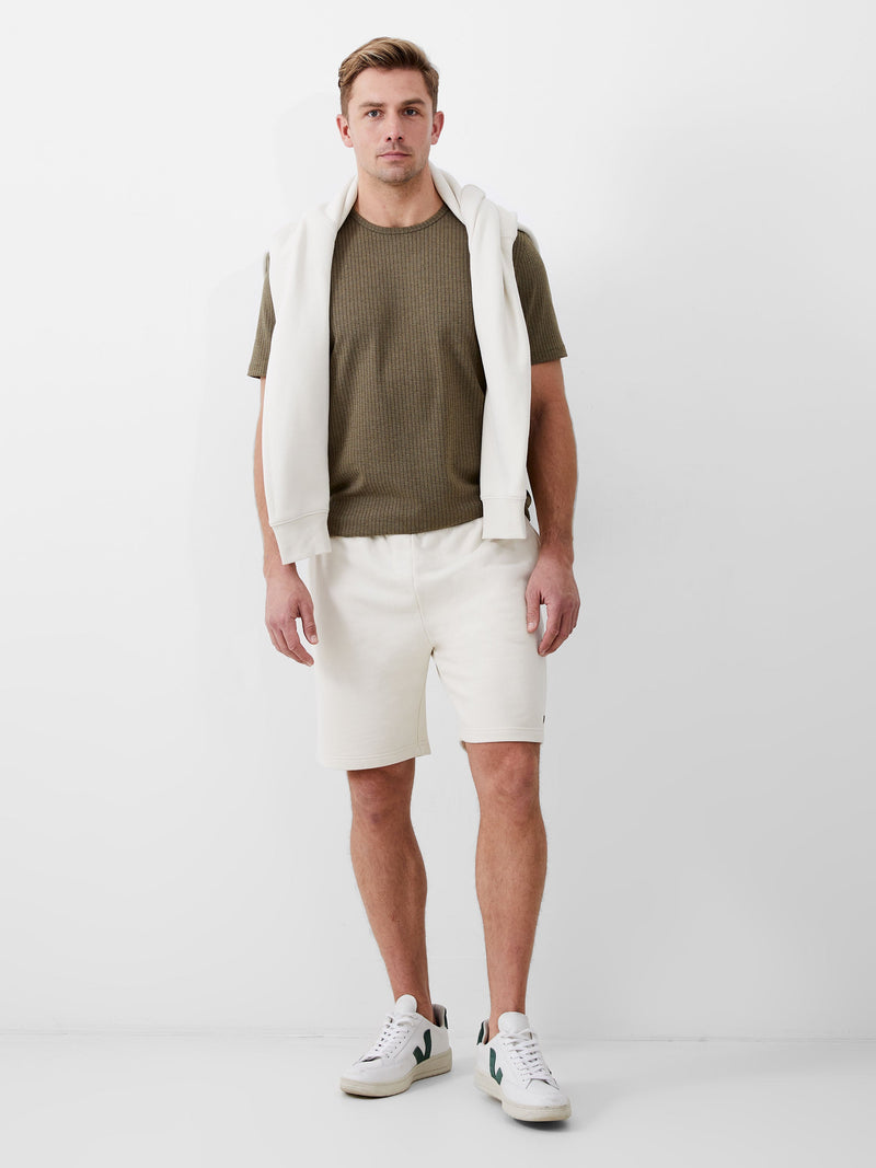 french connection Sweat Loopback Shorts Ecru