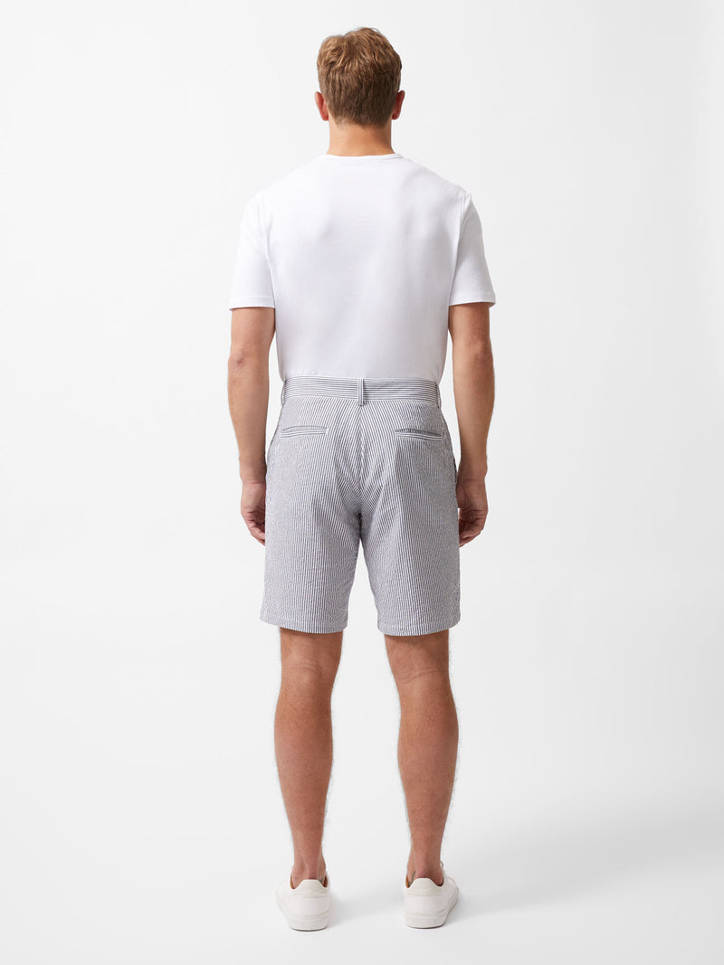 French Connection Ticking Stripe Shorts Navy/White