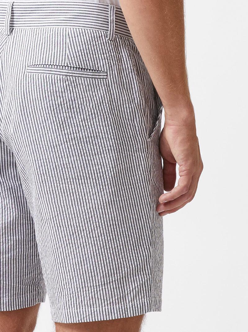 French Connection Ticking Stripe Shorts Navy/White