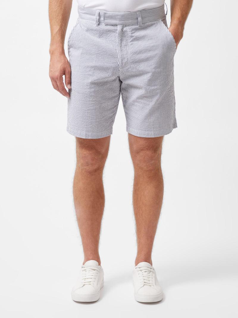 french connection Ticking Stripe Shorts Navy/White