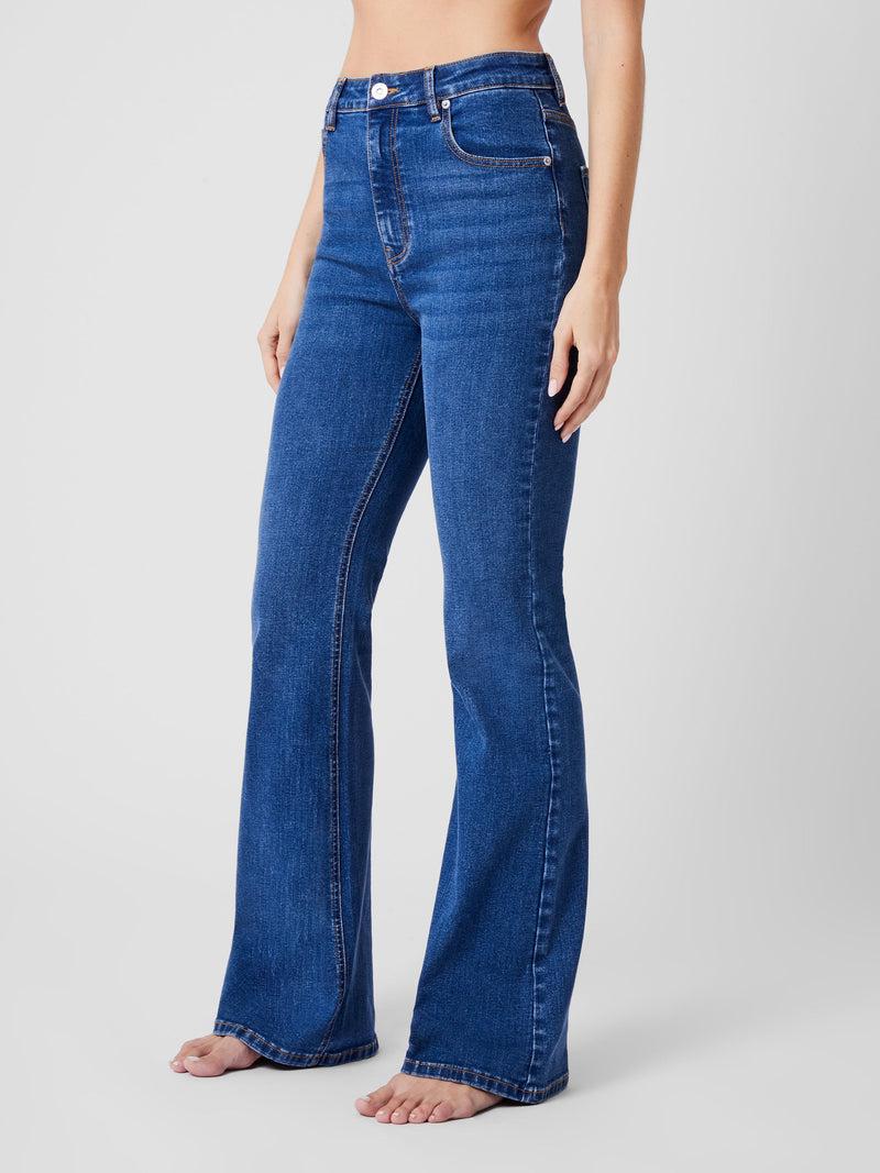 French Connection Toms Denim Flared Jeans Mid Wash