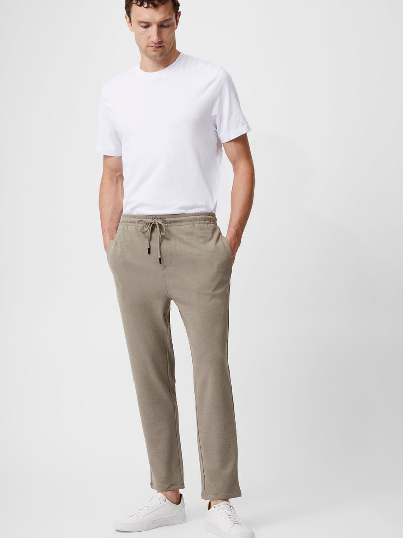 French Connection Twill Tie Waistband Joggers Sand