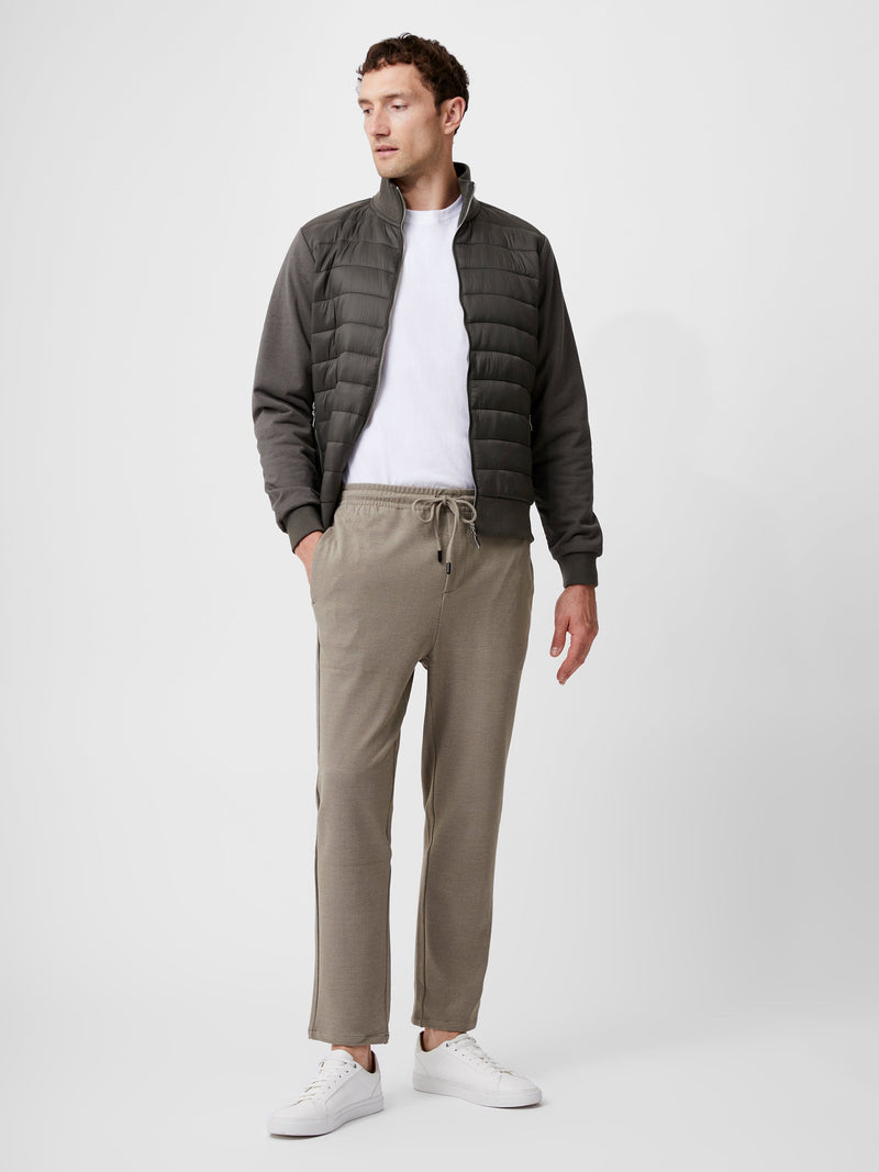 french connection Twill Tie Waistband Joggers Sand