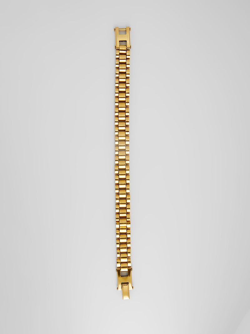 French Connection Watch Strap Bracelet Brass