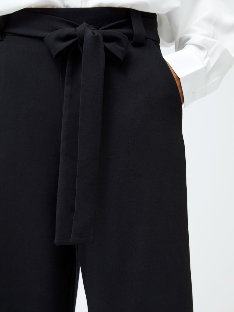 French Connection Whisper Belted Culottes Black
