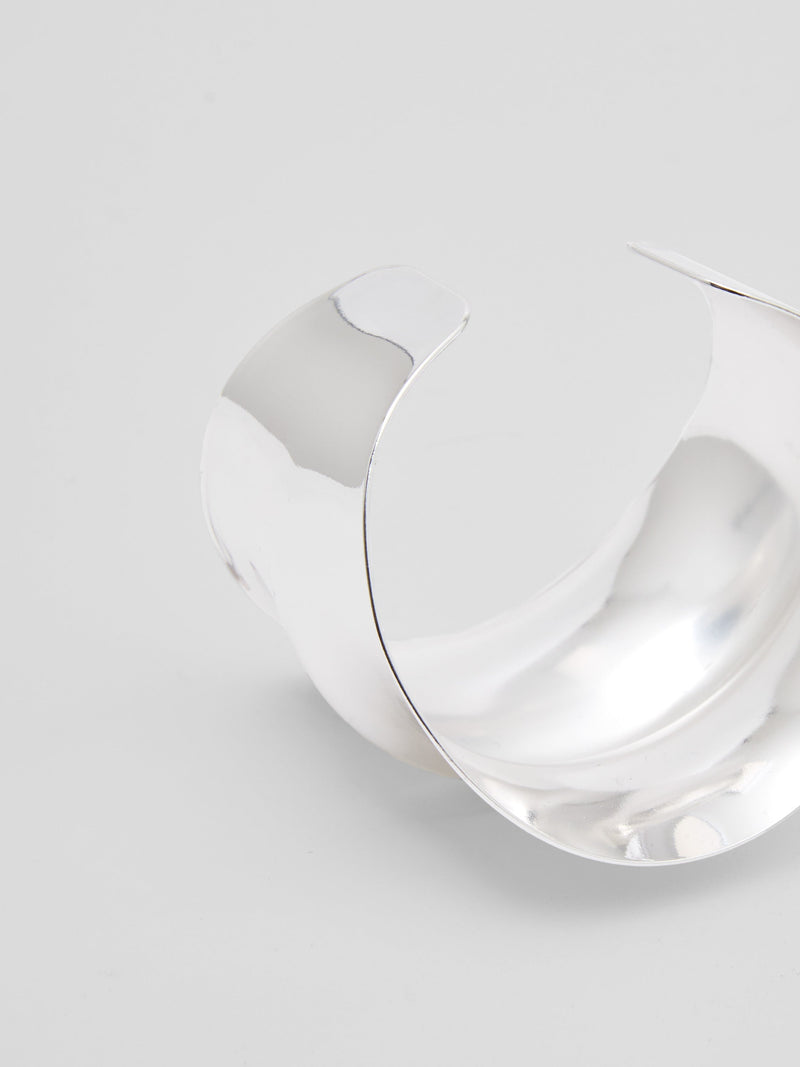 French Connection Wide Open Cuff Silver