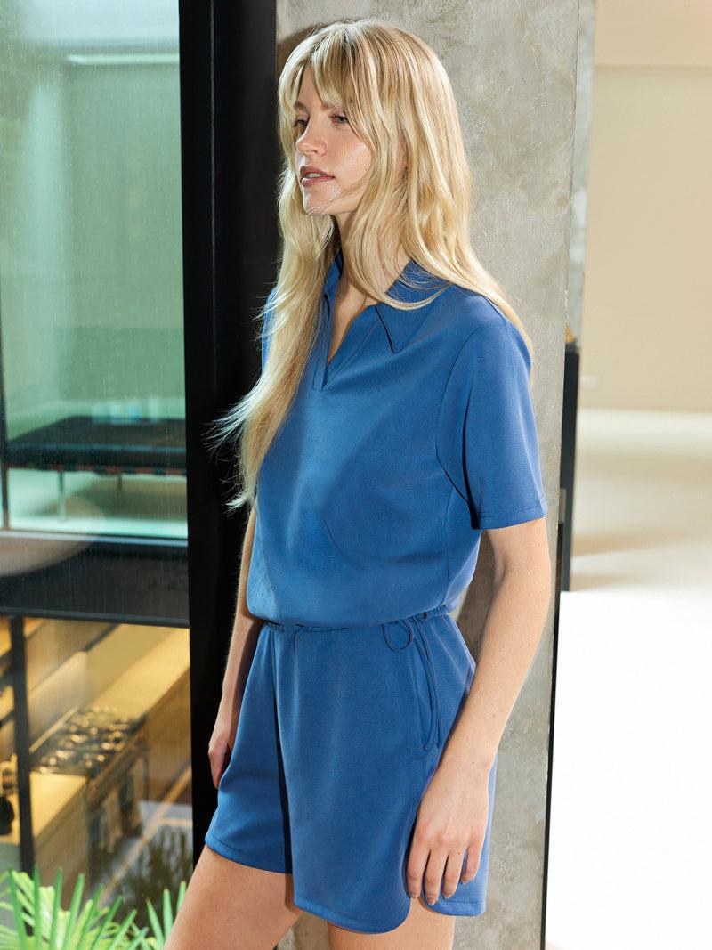 french connection Wren Sweat Shorts Slate Blue