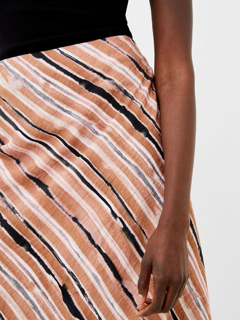 French Connection Gaia Flavia Textured Skirt Mocha Mousse