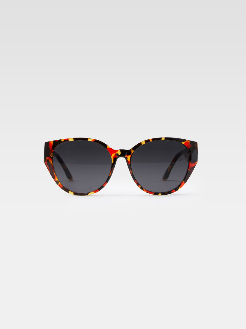 french connection Glam Tortoise Cat Eye Sunglasses Multi Tort