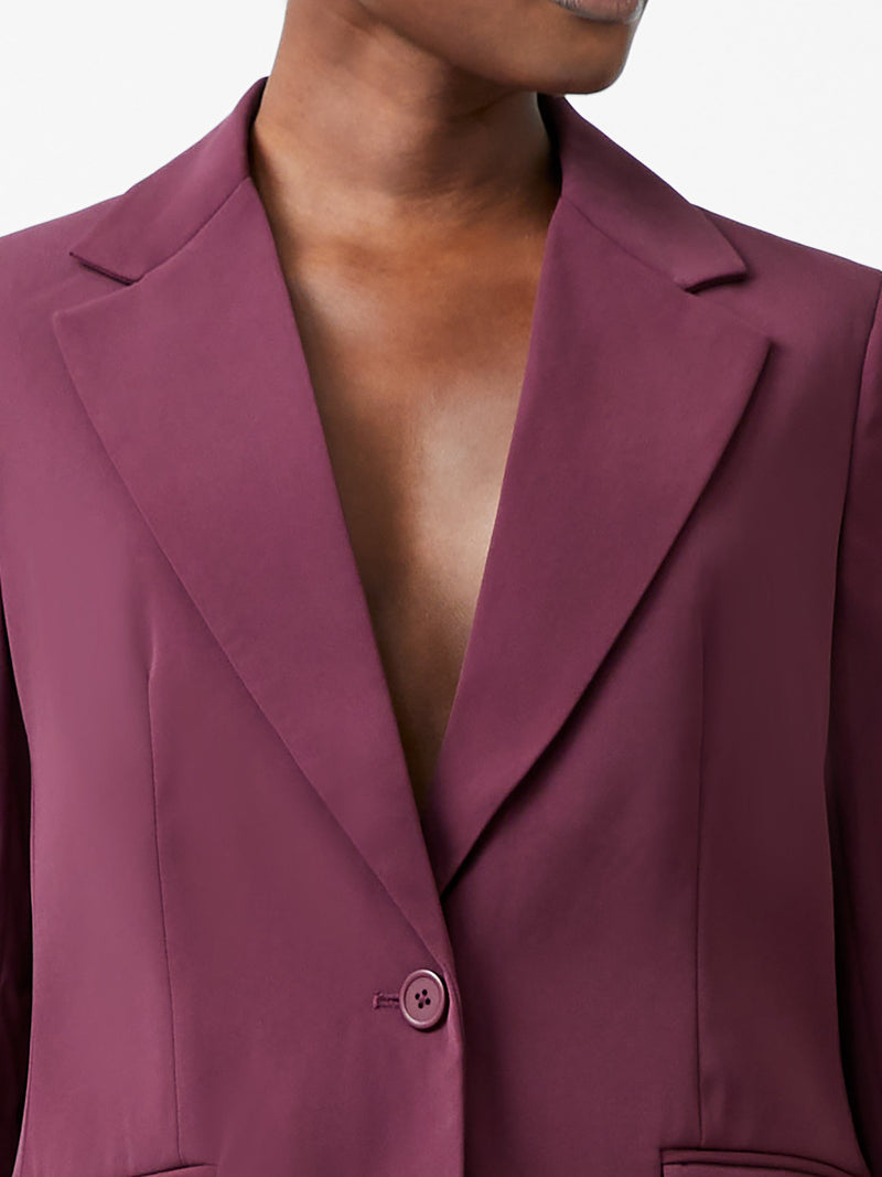 French Connection Harrie Suiting Jacket Burgundy Red