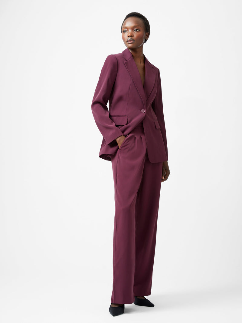 french connection Harrie Suiting Jacket Burgundy Red