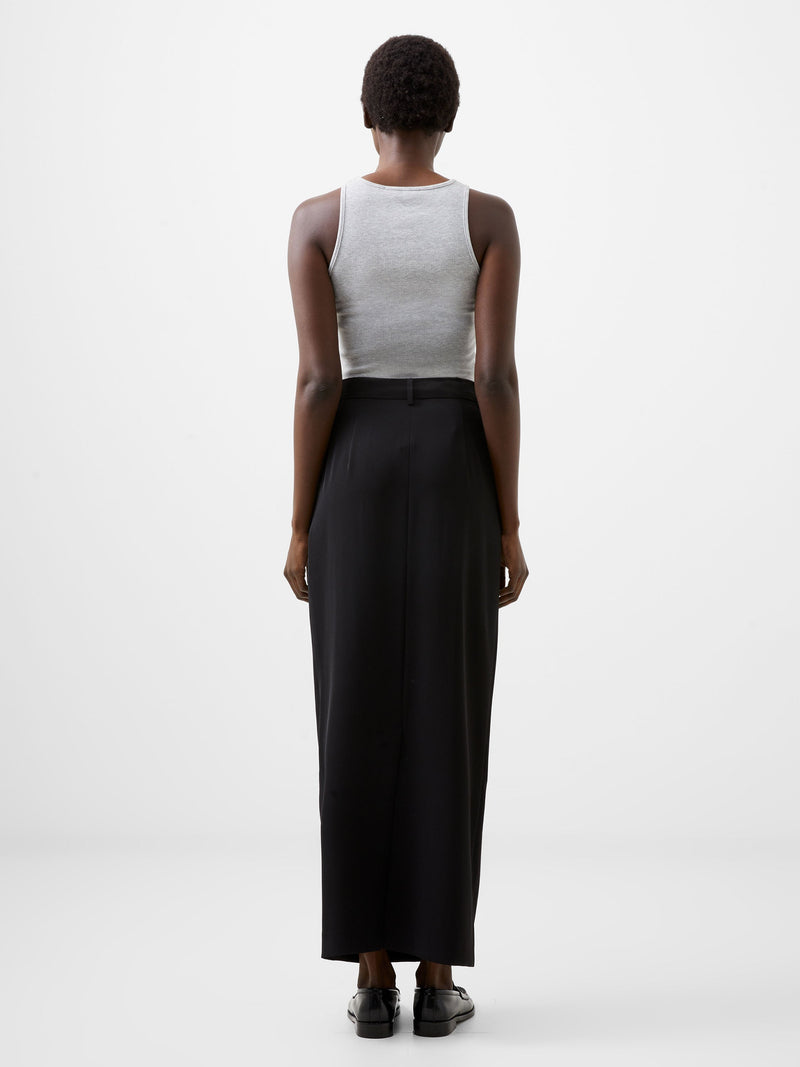 French Connection Harrie Suiting Midaxi Skirt Blackout