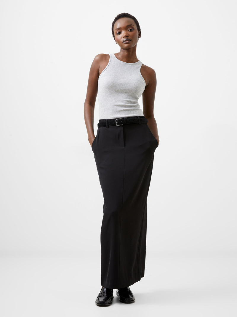 french connection Harrie Suiting Midaxi Skirt Blackout