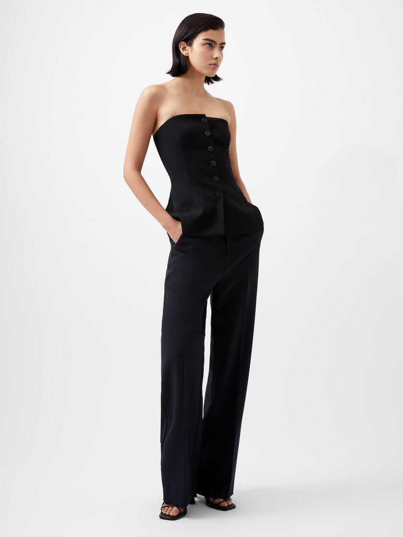 French Connection Harrie Tailored Bandeau Top Blackout