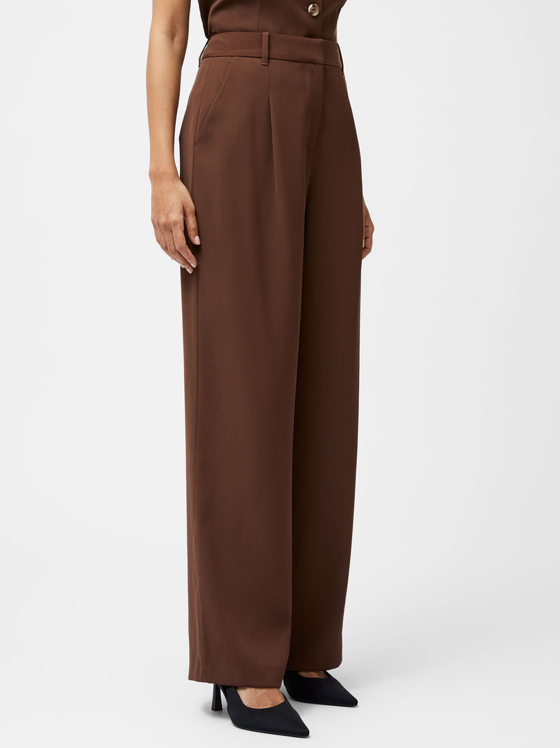 French Connection Harrie Tailored Trousers Chocolate