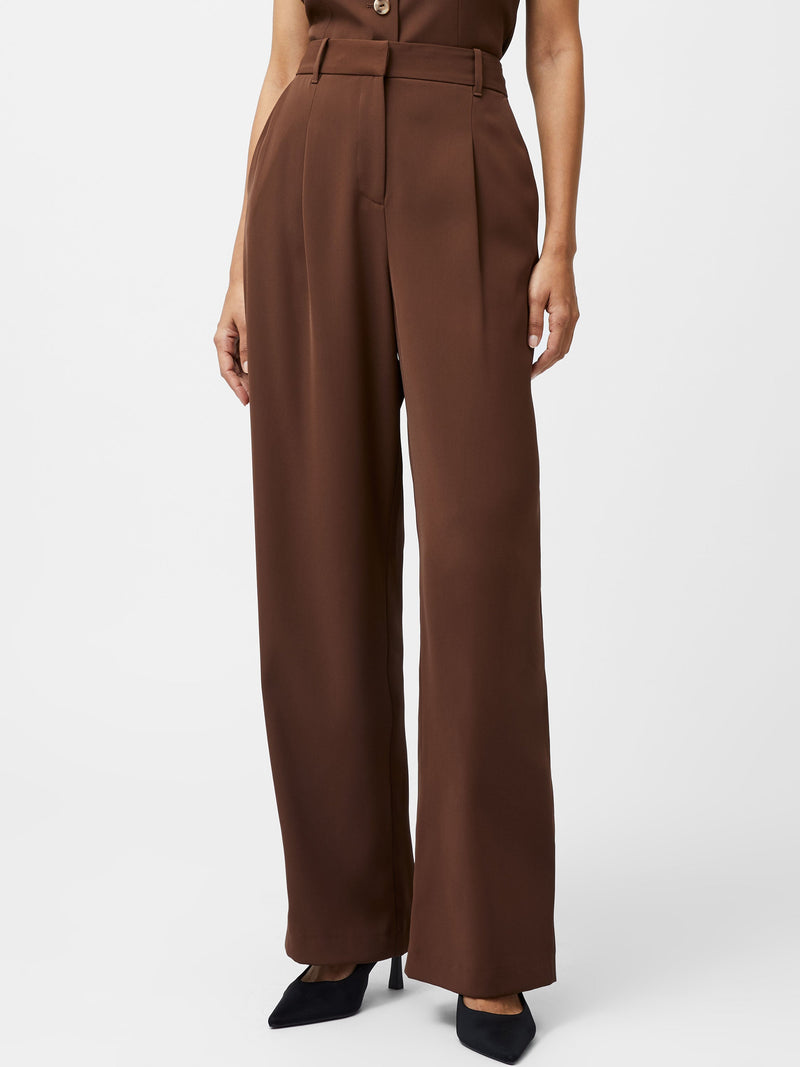 French Connection Harrie Tailored Trousers Chocolate