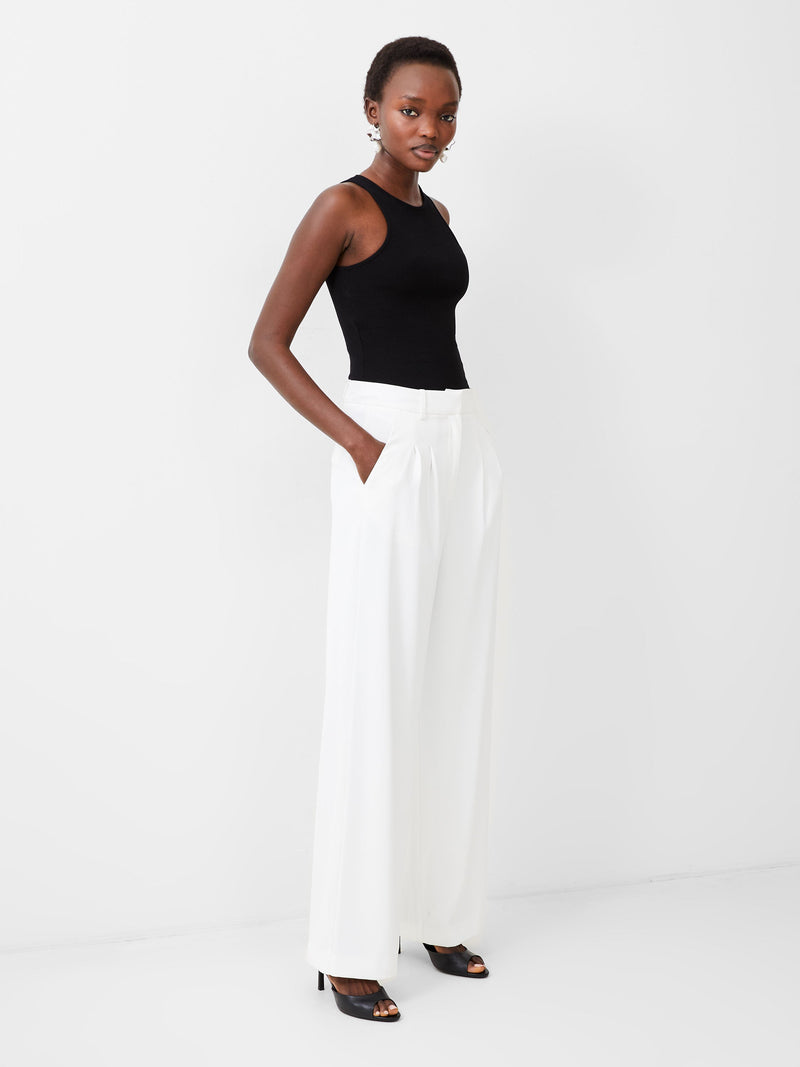 french connection Harrie Tailored Trousers Porcelain Cream