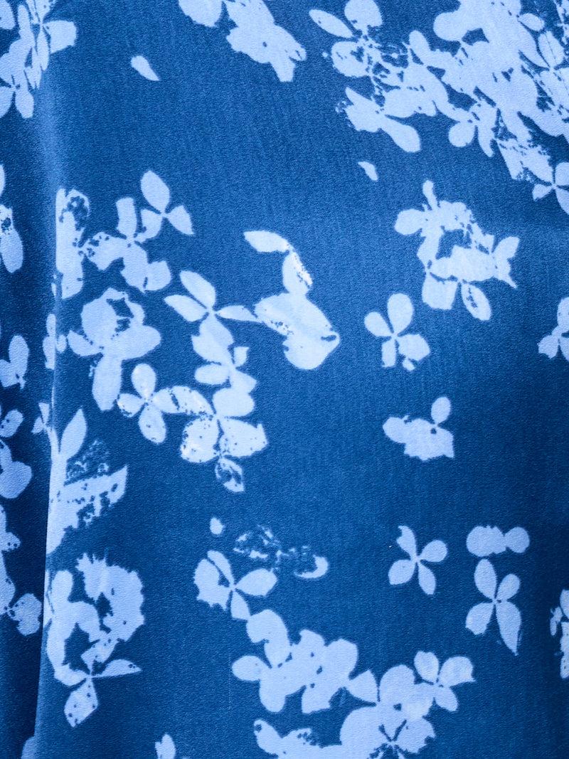 French Connection Isla Celaya Floral Long Sleeve Shirt Blue Multi