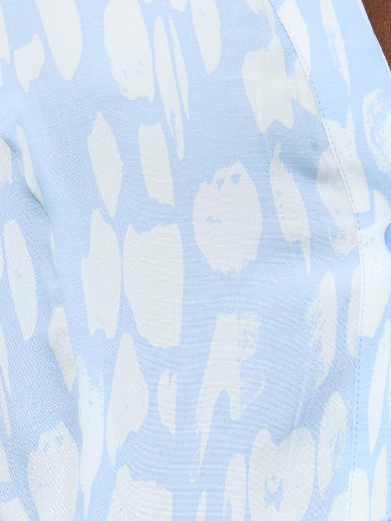 French Connection Islanna Long Sleeve Belted Midi Dress Cashmere Blue