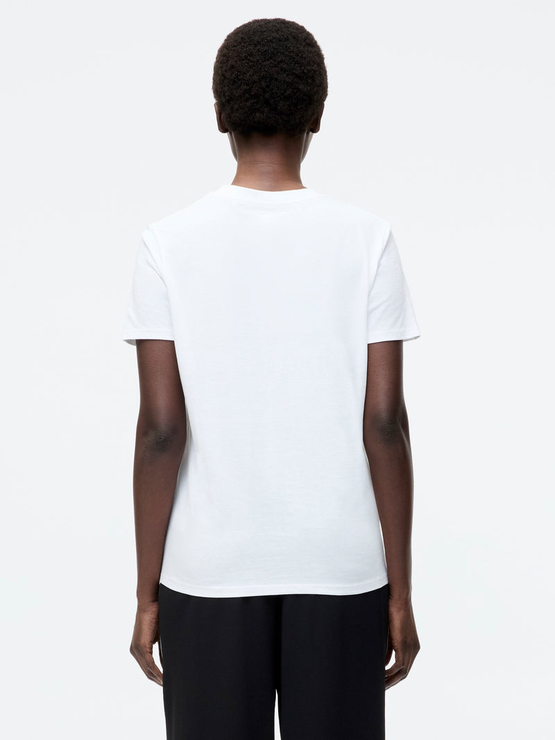 French Connection Je T'Aime Graphic T-Shirt Linen White