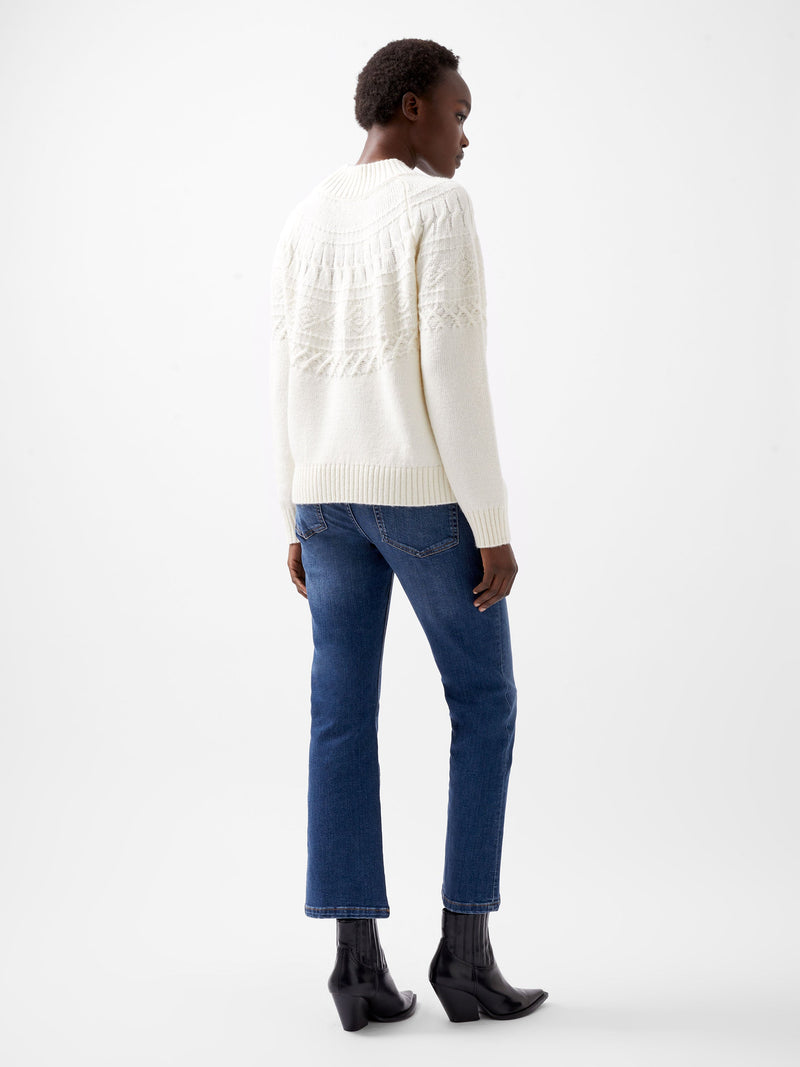 French Connection Kessey High Neck Jumper Porcelain Cream