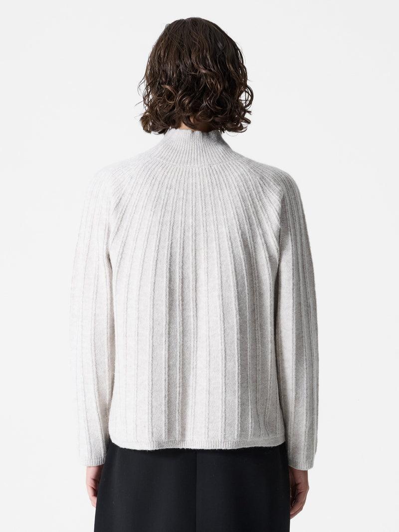 French Connection Kezia Recycled Mock Rib Jumper Pebble Neutral