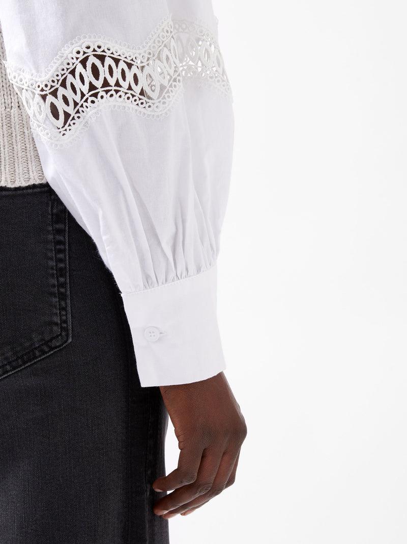 French Connection Klara Flec Mix Jumper Classic Cream/White