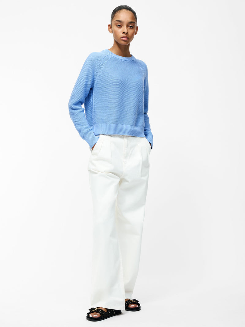French Connection Lily Mozart Long Sleeve Jumper Cornflower Blue